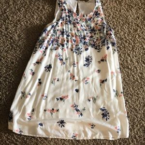 Maurices Cream dress with floral pattern